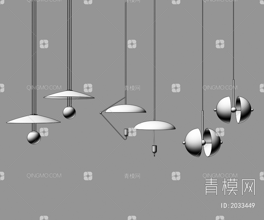 吊灯3D模型下载【ID:2033449】