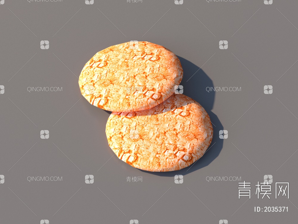 饼干 糖蜜饼干 全麦饼干 零食 西点 烘焙食品3D模型下载【ID:2035371】