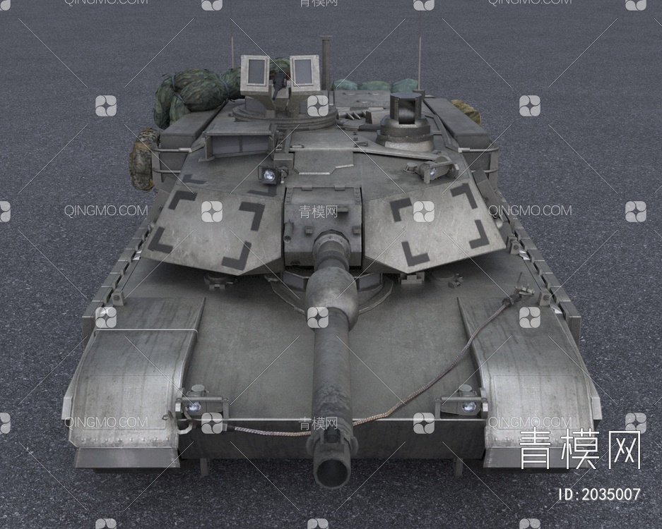 M1艾布拉姆斯主战坦克带内饰驾驶舱装填室3D模型下载【ID:2035007】