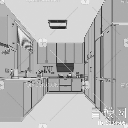 厨房3D模型下载【ID:2034505】