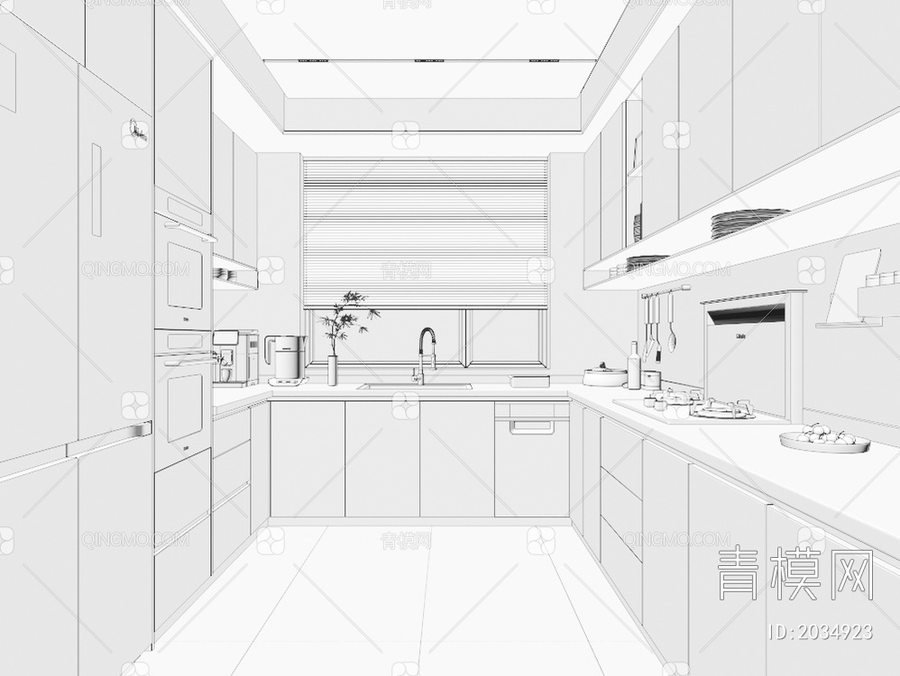 厨房3D模型下载【ID:2034923】