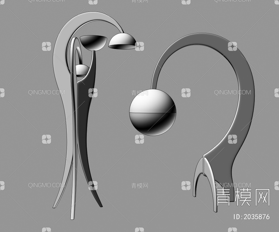 落地灯3D模型下载【ID:2035876】