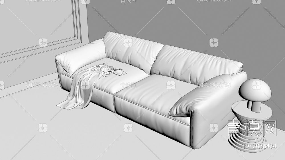 Baxter双人沙发3D模型下载【ID:2036434】