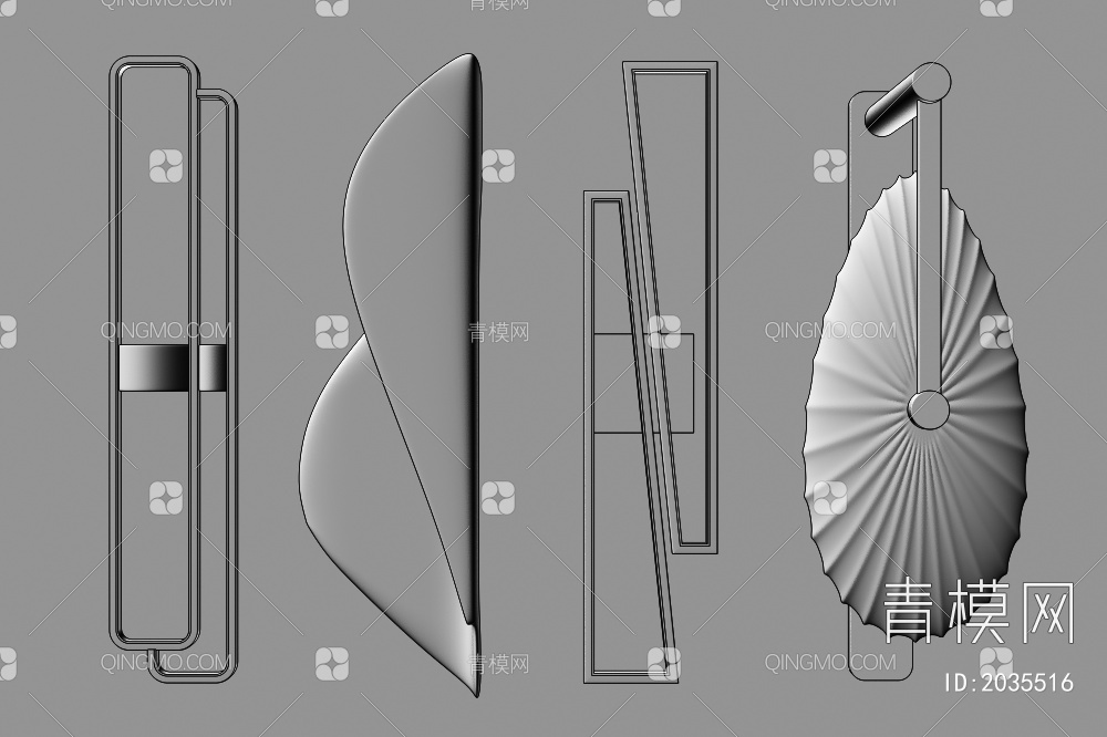 壁灯3D模型下载【ID:2035516】