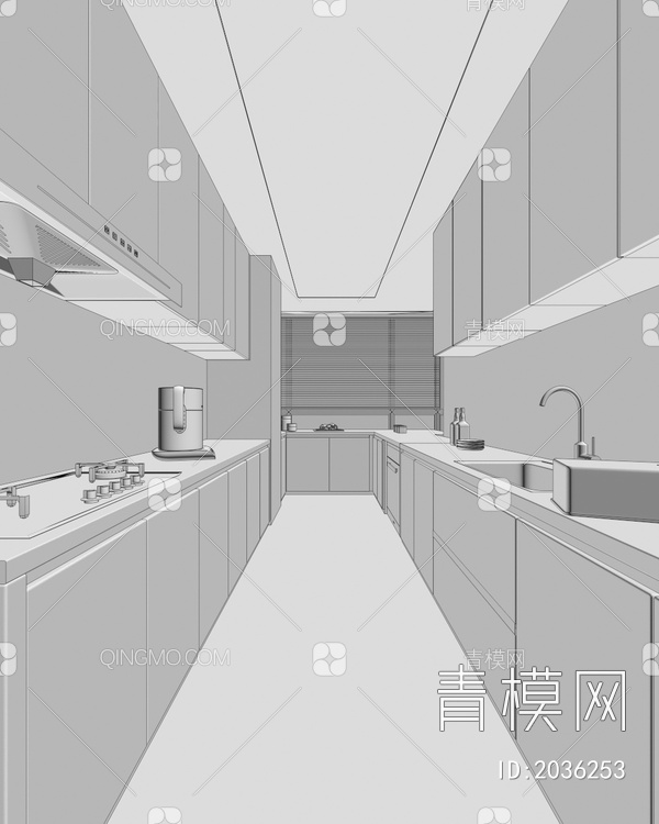厨房3D模型下载【ID:2036253】