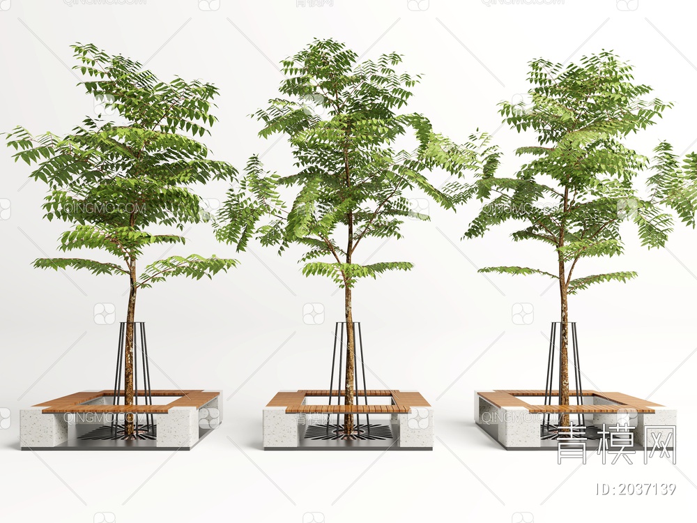 景观树池3D模型下载【ID:2037139】