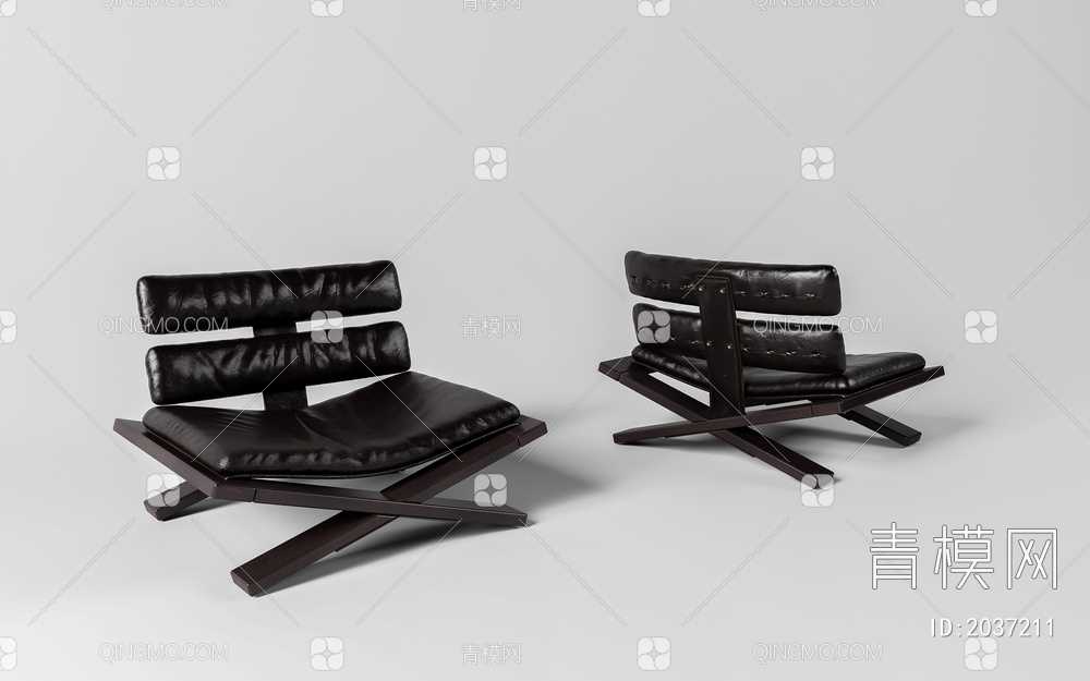 单人沙发3D模型下载【ID:2037211】