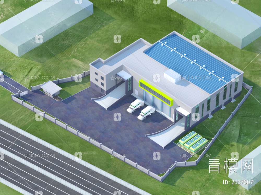 江口县城回收站中转站 建筑3D模型下载【ID:2037007】