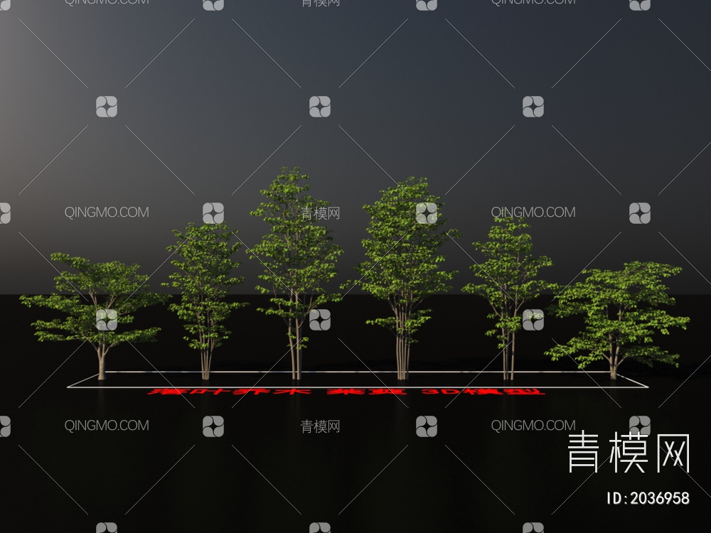 落叶乔木 茱萸 植物3D模型下载【ID:2036958】