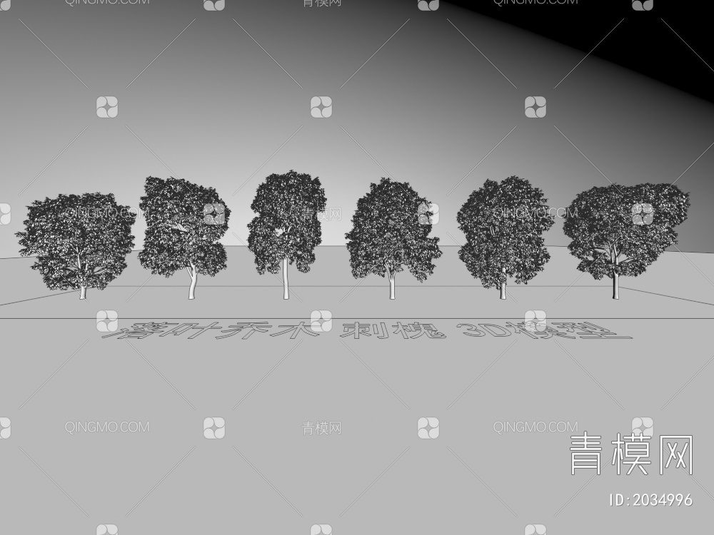 落叶乔木 刺槐 植物3D模型下载【ID:2034996】