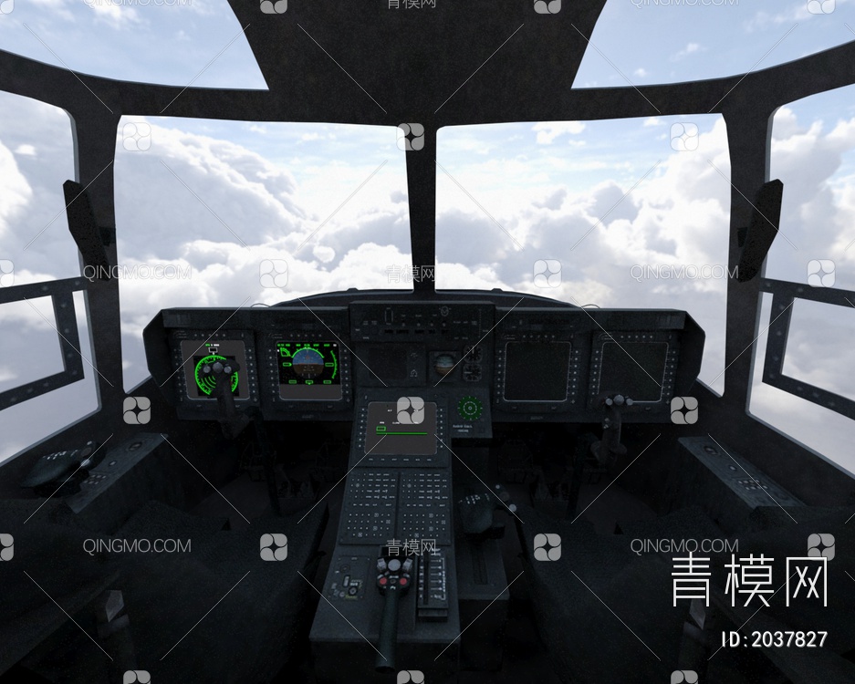 V22倾转旋翼机cv22b鱼鹰特种作战直升机带驾驶舱控制台机舱门可开3D模型下载【ID:2037827】