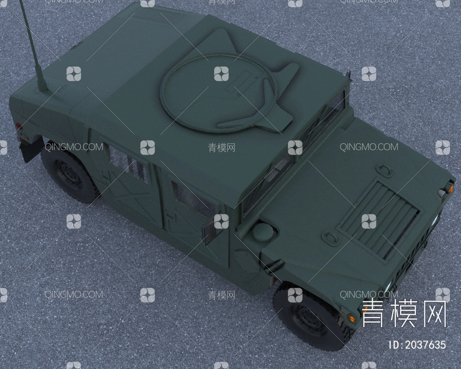 悍马战地车带内饰驾驶舱控制台3D模型下载【ID:2037635】