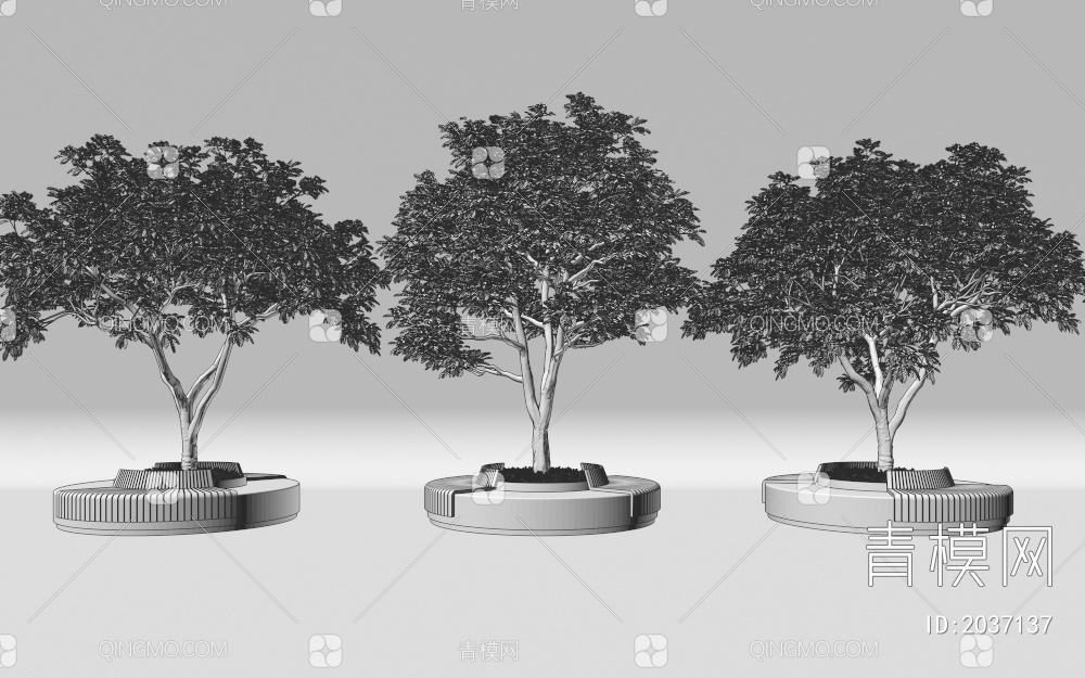 景观树池3D模型下载【ID:2037137】