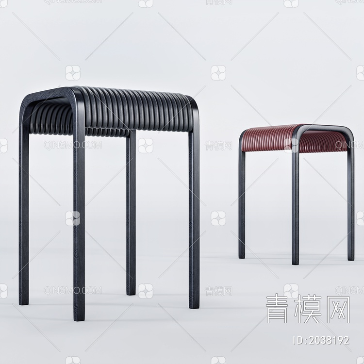 Minotti 米洛提 吧椅3D模型下载【ID:2038192】