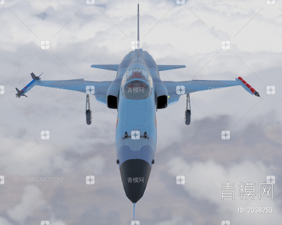F5战机f5navy虎2轻型战术战斗机带内饰驾驶舱控制台3D模型下载【ID:2038253】