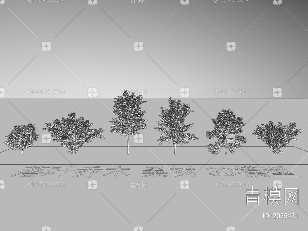 落叶乔木 桑树 植物3D模型下载【ID:2035431】