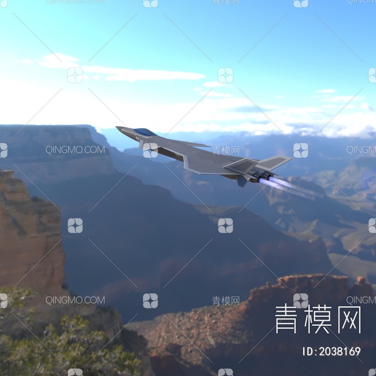 J20战斗机3D模型下载【ID:2038169】
