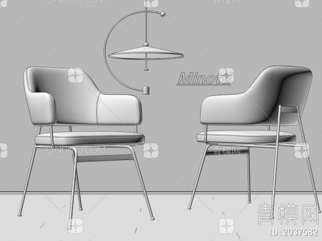 餐椅3D模型下载【ID:2037582】