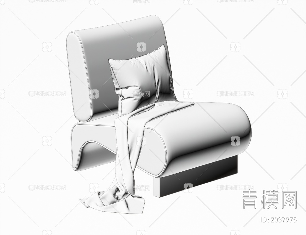 单椅3D模型下载【ID:2037975】