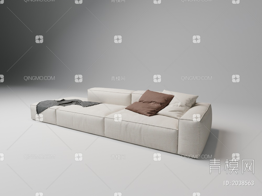 多人沙发3D模型下载【ID:2038563】