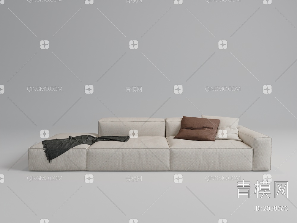 多人沙发3D模型下载【ID:2038563】