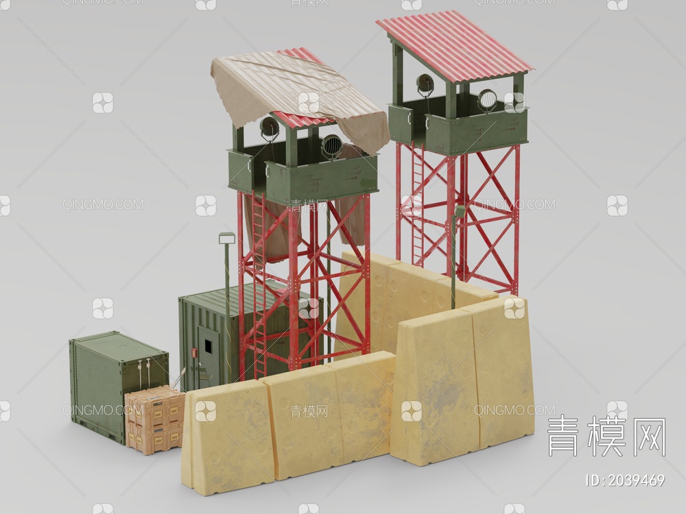 工业器材 瞭望塔3D模型下载【ID:2039469】