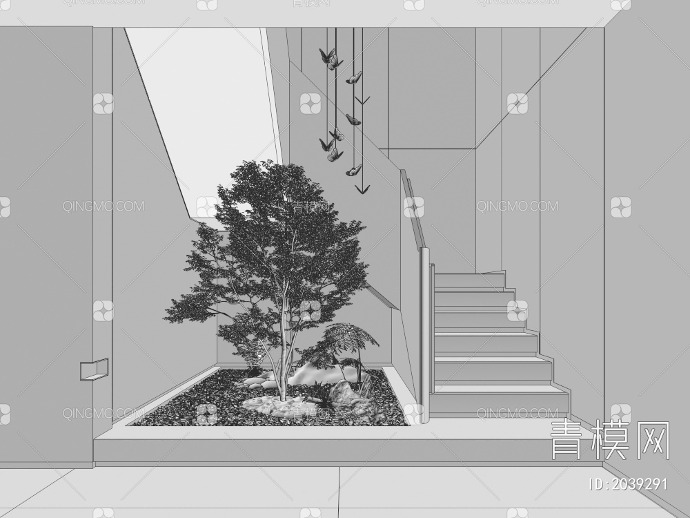楼梯间3D模型下载【ID:2039291】