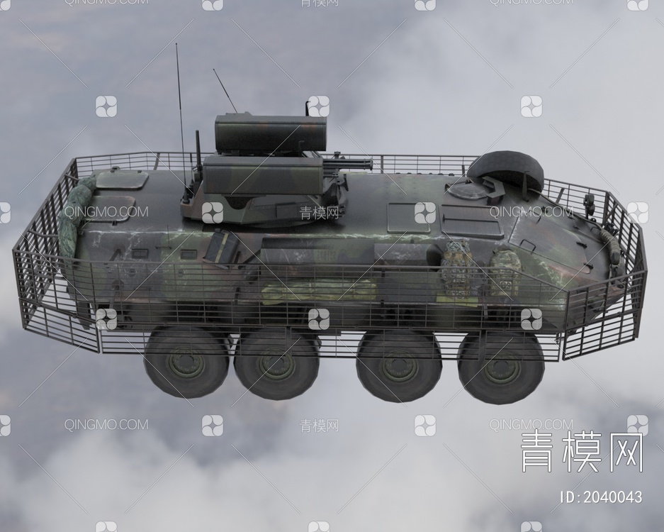 LAVAD轻型防空装甲车低配版3D模型下载【ID:2040043】