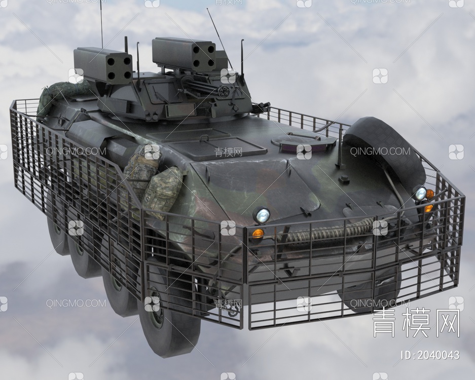 LAVAD轻型防空装甲车低配版3D模型下载【ID:2040043】