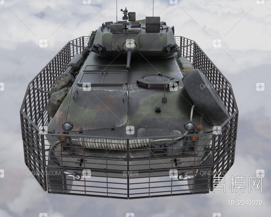 老美LAV25步兵战车武器装备低配版3D模型下载【ID:2040020】