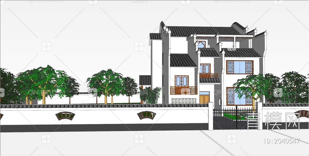 民宿SU模型下载【ID:2040547】