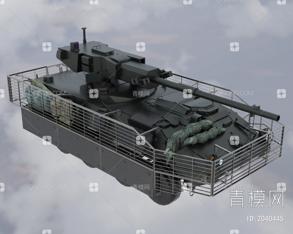 M1128斯特瑞克机动炮车3D模型下载【ID:2040445】