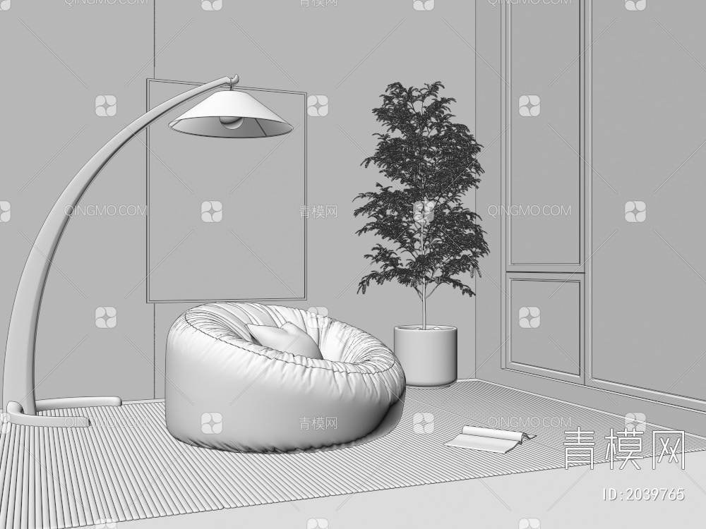 懒人沙发3D模型下载【ID:2039765】