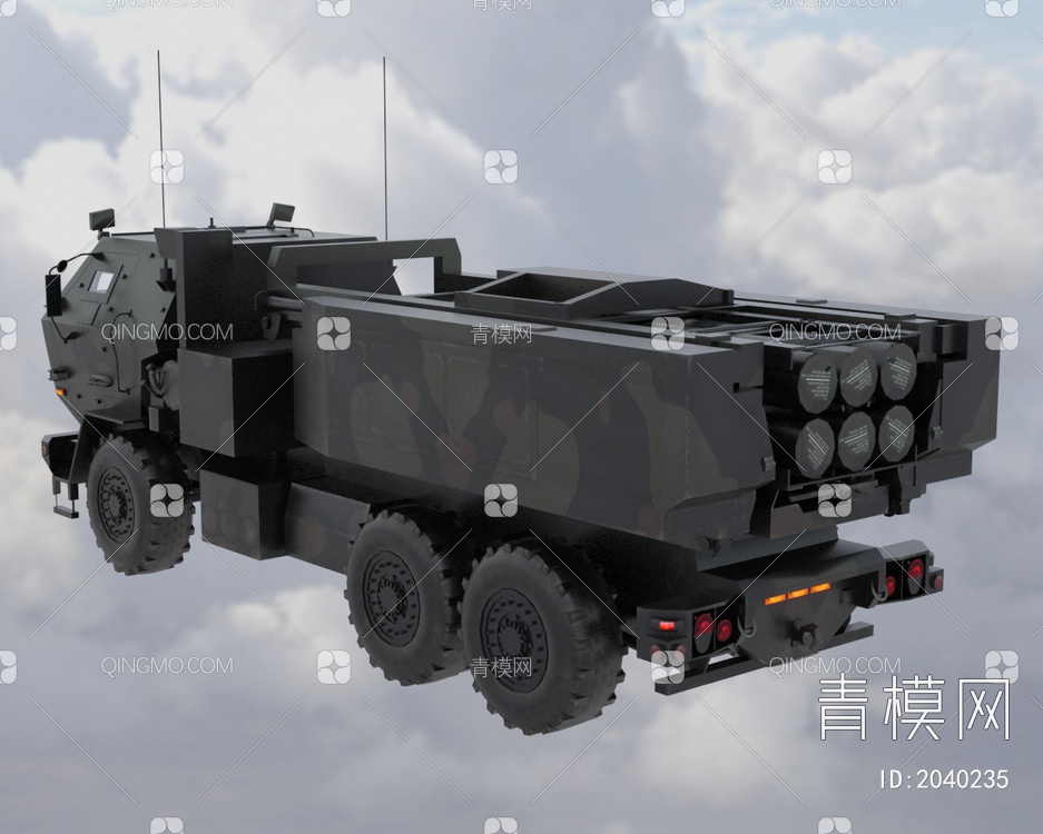 M142自行火箭炮海马斯3D模型下载【ID:2040235】