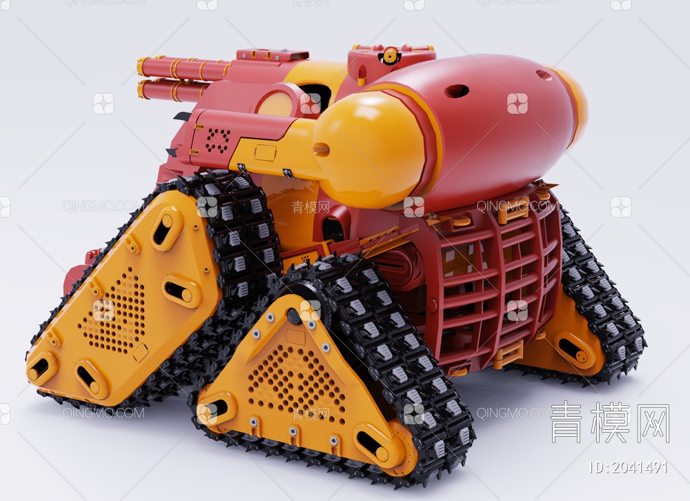军事器材 坦克3D模型下载【ID:2041491】