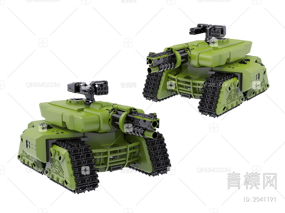 军事器材 坦克3D模型下载【ID:2041191】