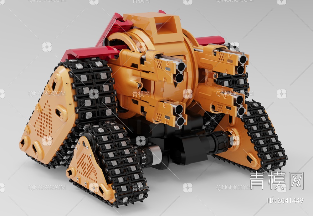 军事器材 坦克3D模型下载【ID:2041449】