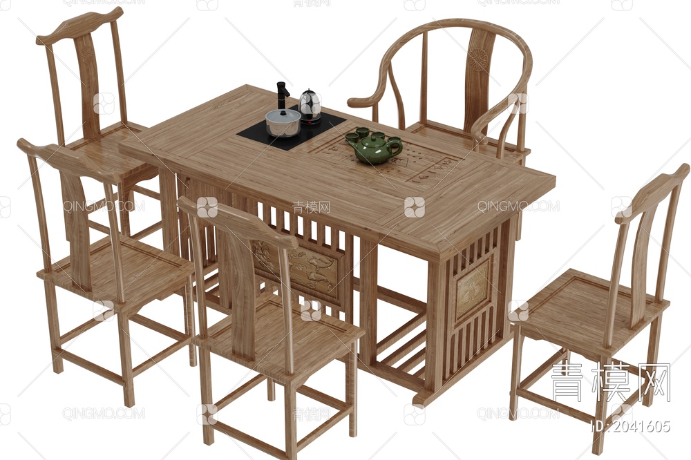茶台 茶桌椅3D模型下载【ID:2041605】