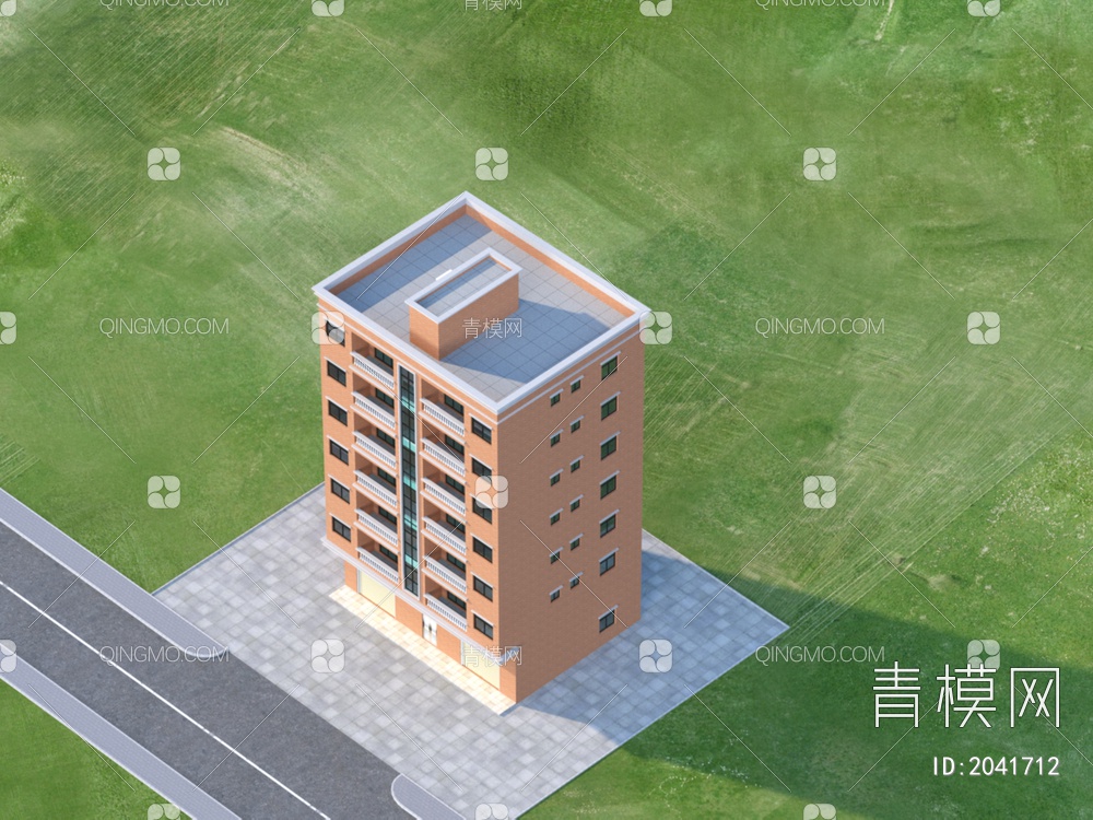 住宅楼 私宅 建筑3D模型下载【ID:2041712】