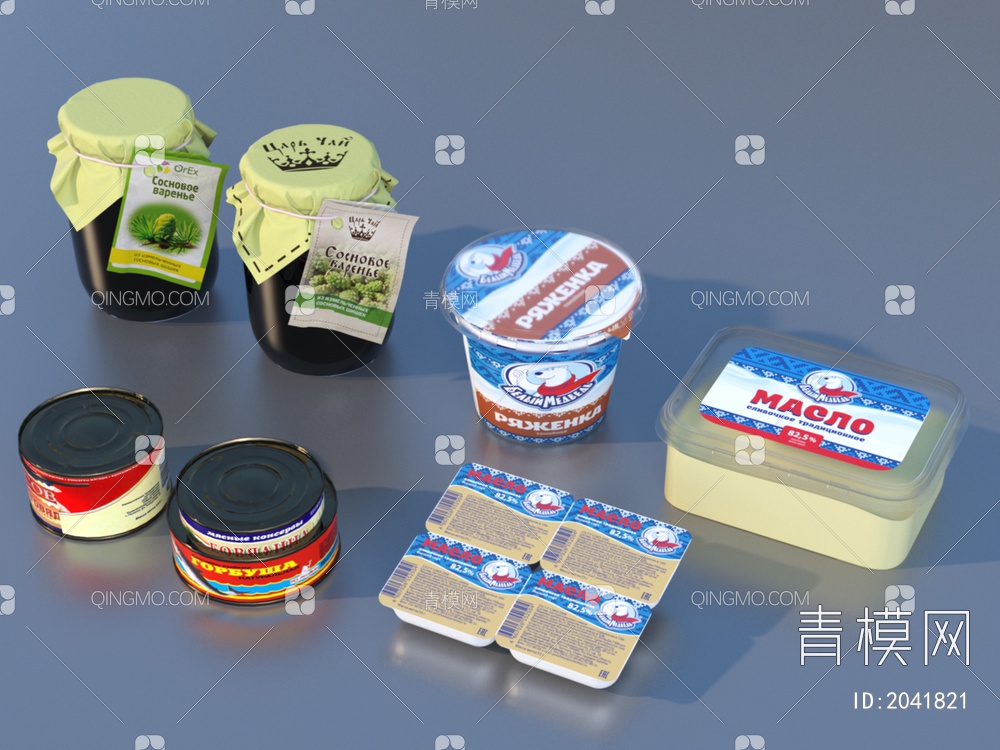 超市商品 生活用品 日用百货3D模型下载【ID:2041821】