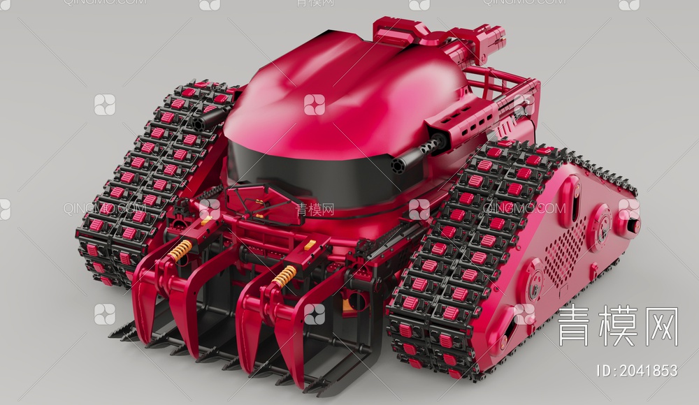 军事设施 坦克3D模型下载【ID:2041853】