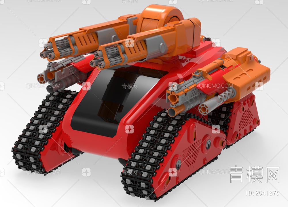 军事器材 坦克3D模型下载【ID:2041875】