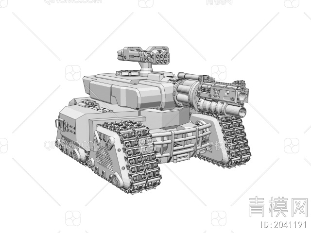军事器材 坦克3D模型下载【ID:2041191】