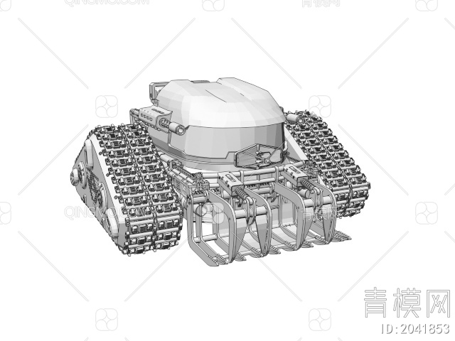 军事设施 坦克3D模型下载【ID:2041853】