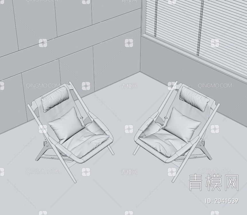 单椅3D模型下载【ID:2041539】
