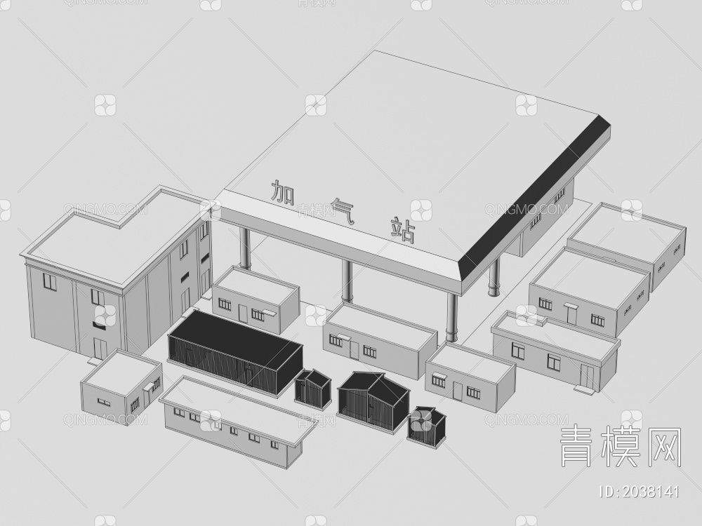 电房小建筑3D模型下载【ID:2038141】