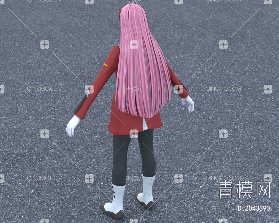 国家队零二女角色3D模型下载【ID:2043390】