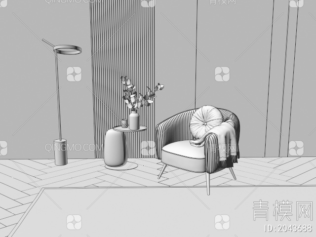 家具 休闲椅子3D模型下载【ID:2043688】