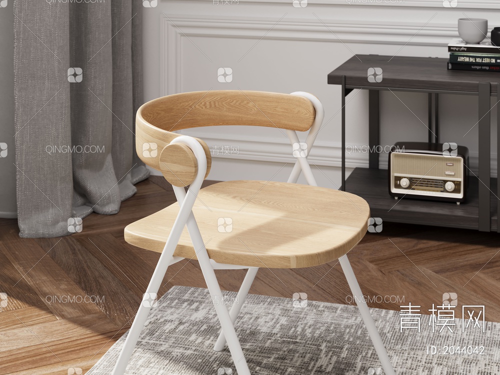 创意休闲餐椅3D模型下载【ID:2044042】