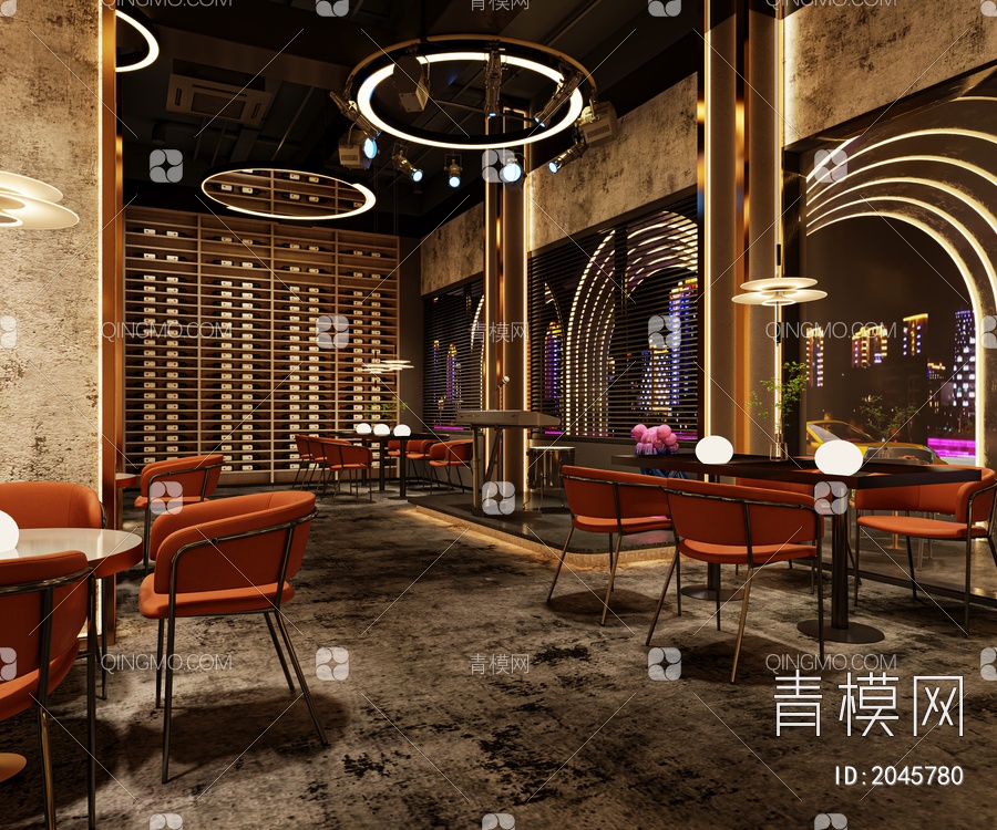 酒吧，清吧，餐厅3D模型下载【ID:2045780】